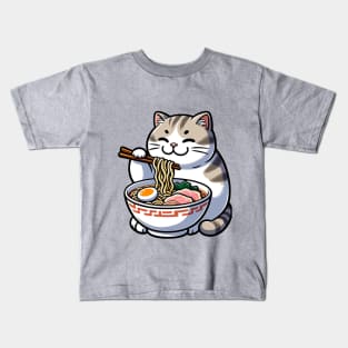 Ramen and Cat Kids T-Shirt